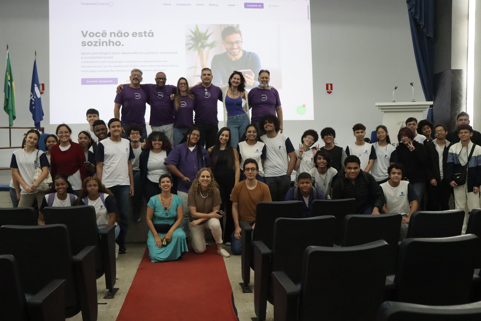 Evento da Terapeuta Conecta com estudantes